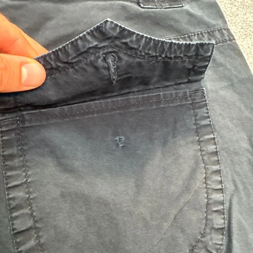 Zerres Outdoor Cargo Shorts Mens 48 Normal Faded Black Cotton Casual Camping